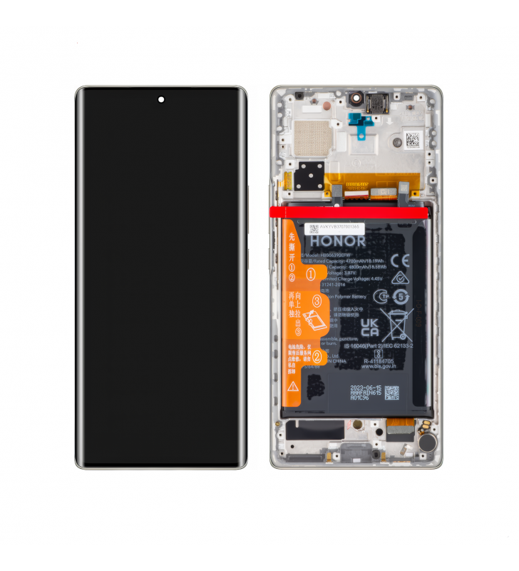 Pantalla Lcd Honor 70 FNE-AN00 Marco Plata con Batería 0235ACMG Service Pack