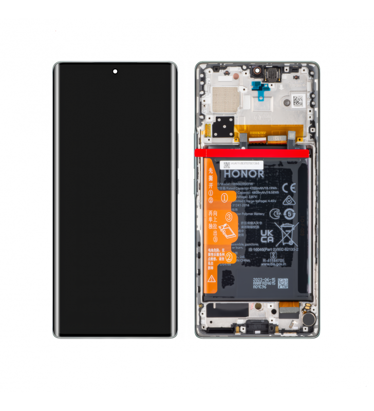 Pantalla Lcd Honor 70 FNE-AN00 Marco Verde con Batería 0235ACMH Service Pack