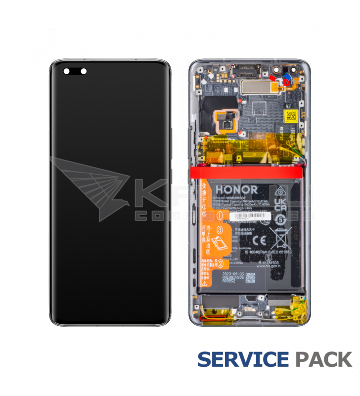 Pantalla Lcd Honor Magic4 Pro LGE-NX9 Marco Negro con Batería 0235AGXA Service Pack