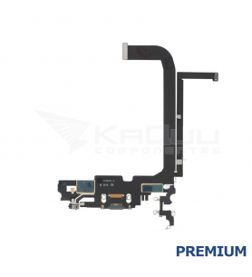 Flex Conector Carga para iPhone 13 Pro Max A2484 A2641 Plata Premium