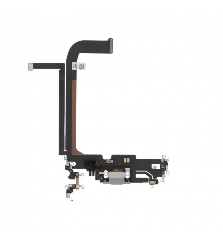 Flex Conector Carga para iPhone 13 Pro Max A2484 A2641 Plata Premium