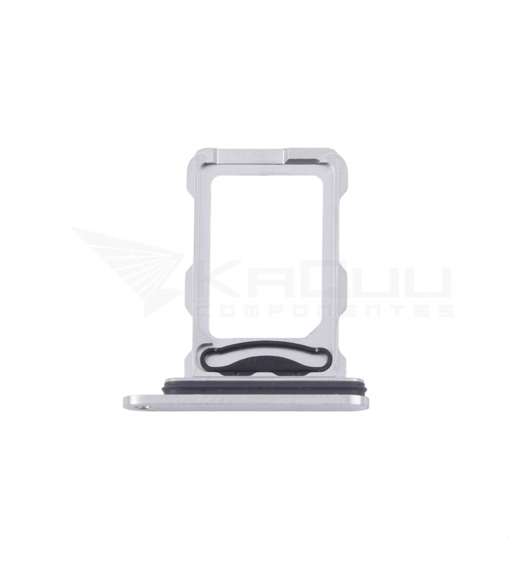 Bandeja Sim Dual para iPhone 16 Pro A3293, 16 Pro Max A3296 Blanco