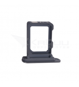 Bandeja Sim Dual para iPhone 16 Pro A3293, 16 Pro Max A3296 Negro