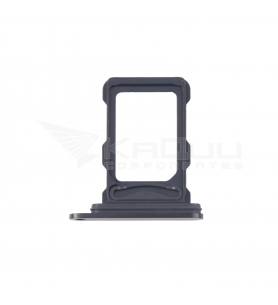 Bandeja Sim Dual para iPhone 16 Pro A3293, 16 Pro Max A3296 Negro