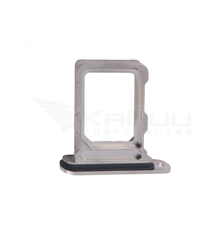 Bandeja Sim Dual para iPhone 16 Pro A3293, 16 Pro Max A3296 Gris