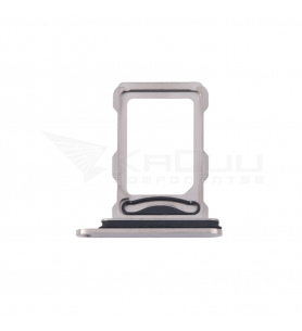 Bandeja Sim Dual para iPhone 16 Pro A3293, 16 Pro Max A3296 Gris
