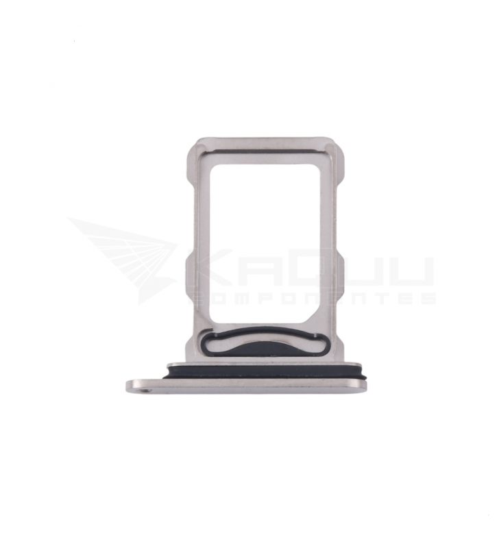 Bandeja Sim Dual para iPhone 16 Pro A3293, 16 Pro Max A3296 Gris
