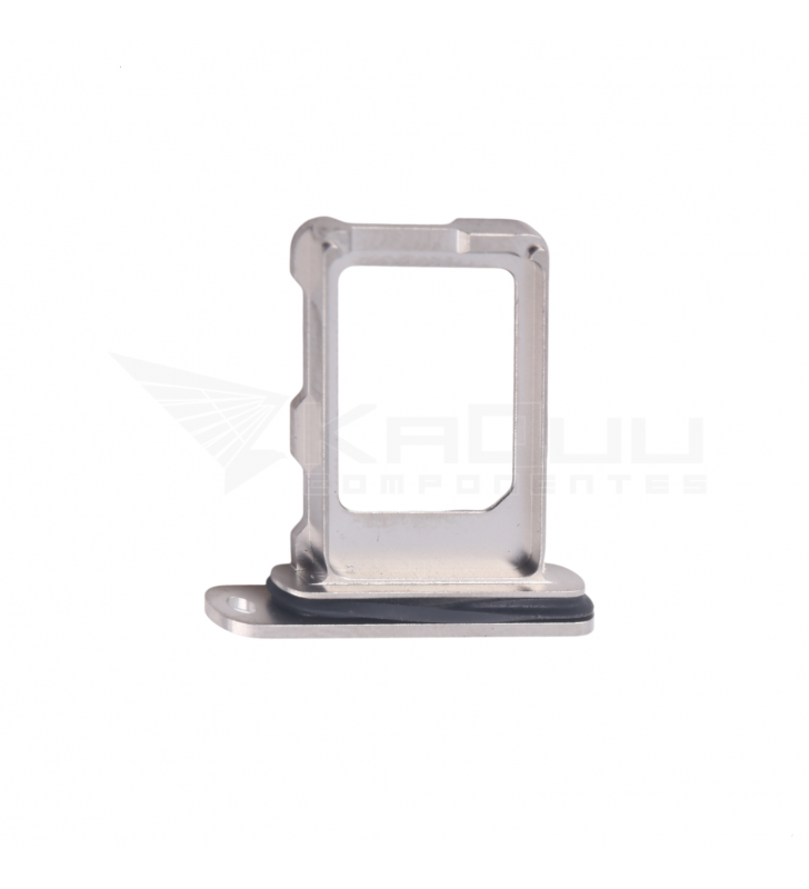 Bandeja Sim para iPhone 16 Pro A3293, 16 Pro Max A3296 Plata