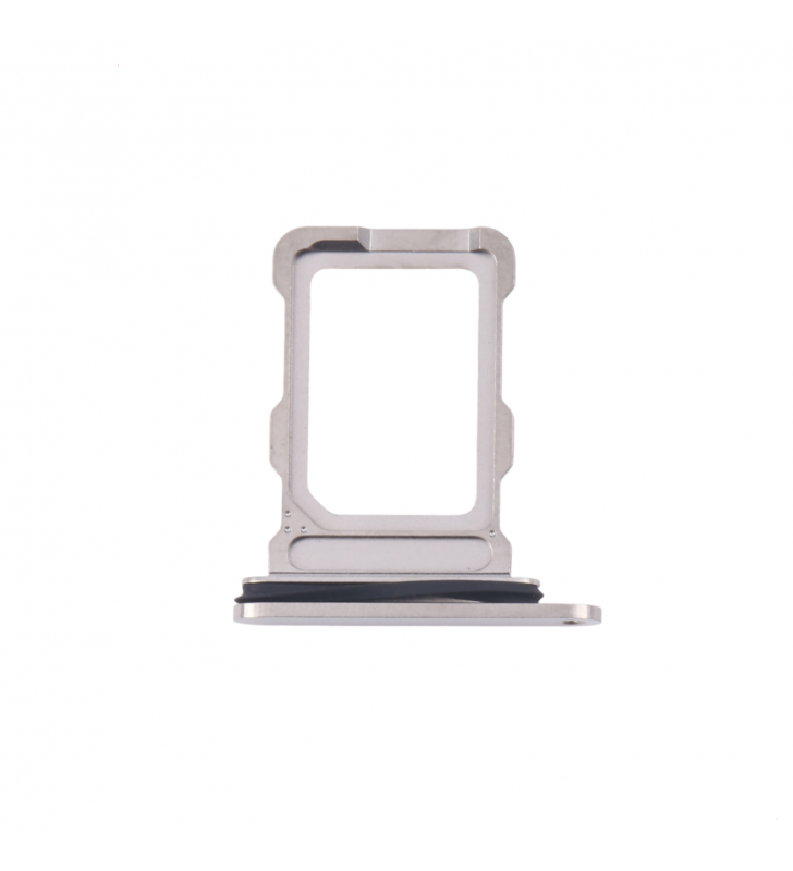 Bandeja Sim para iPhone 16 Pro A3293, 16 Pro Max A3296 Plata