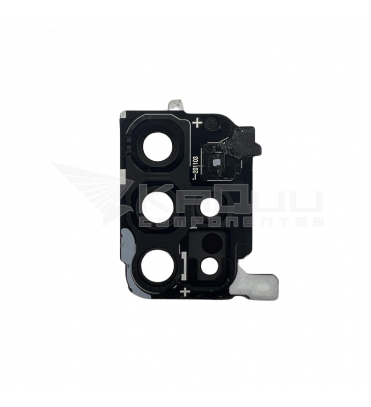 Embellecedor Cristal Cámara Lente para Samsung Galaxy S20 Plus G985F Negro