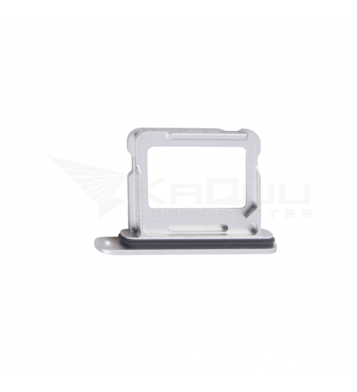 Bandeja Sim Dual para iPhone 16 A3287, 16 Plus A3290 Plata