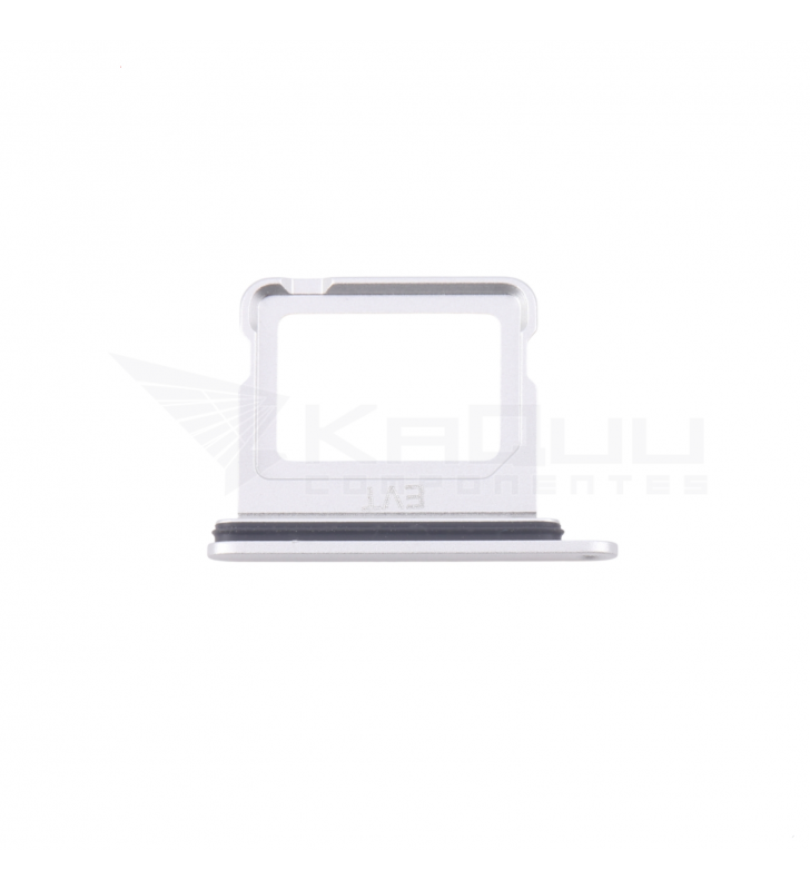 Bandeja Sim Dual para iPhone 16 A3287, 16 Plus A3290 Plata