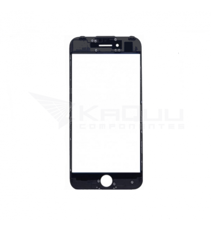 Cristal Frontal De Pantalla Marco con Oca para ReparaciÓn Iphone 7 A1660 Negro
