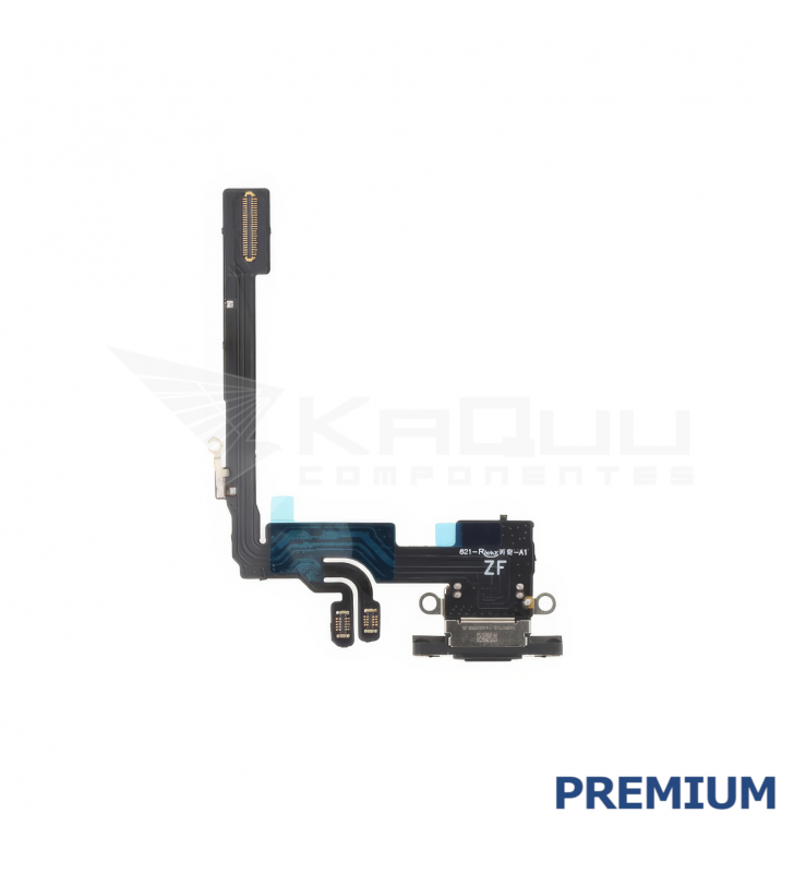 Flex Conector Carga para iPhone 16 Pro A3293 Negro Premium
