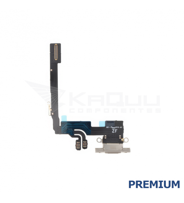 Flex Conector Carga para iPhone 16 Pro A3293 Plata Premium