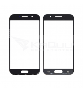 Cristal Frontal De Pantalla Sin Oca para ReparaciÓn Samsung Galaxy A5 2017 A520F Negro
