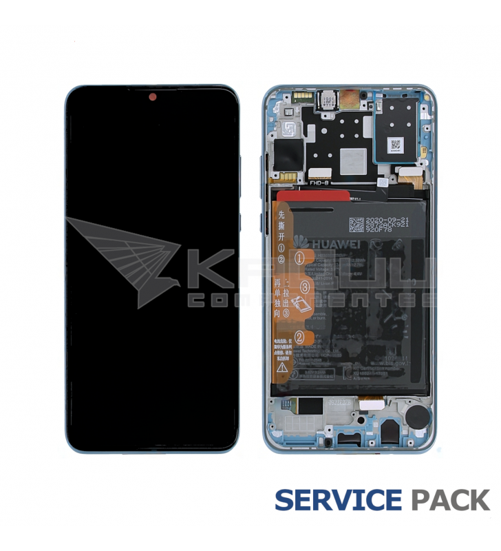 Pantalla Lcd Huawei P30 Lite 2019 MAR-LX1A 48Mpx Marco Breathing Crystal con Batería 02352VBG Service Pack
