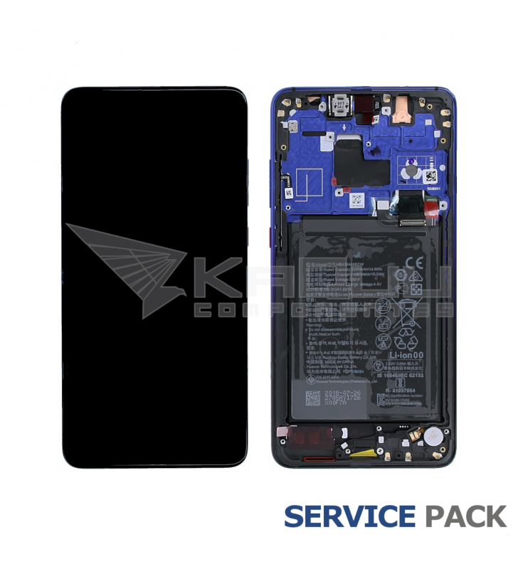 Pantalla Lcd Huawei Mate 20 HMA-L29 Marco Twilight Púrpura con Batería 02352FRA Service Pack