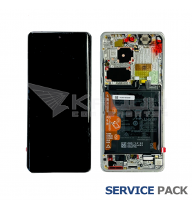 Pantalla Lcd Huawei P50 Pro JAD-AL00 Marco Blanco con Batería 02354HJD Service Pack