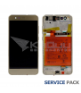 Pantalla Lcd Huawei P10 Lite WAS-L03T Marco Dorado con Batería 02351FSN Service Pack