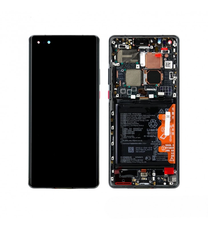Pantalla Lcd Huawei Mate 40 Pro NOH-NX9 Marco Negro con Batería 02353YMT Service Pack