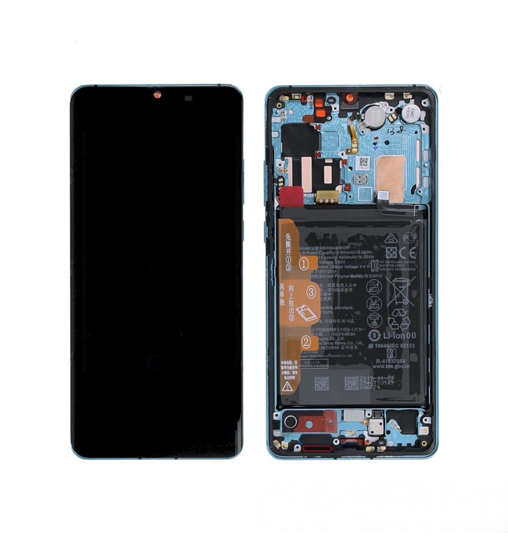 Pantalla Lcd Huawei P30 Pro VOG-L09 VOG-L29, P30 Pro New Edition Marco Azul con Batería 02353FUS Service Pack