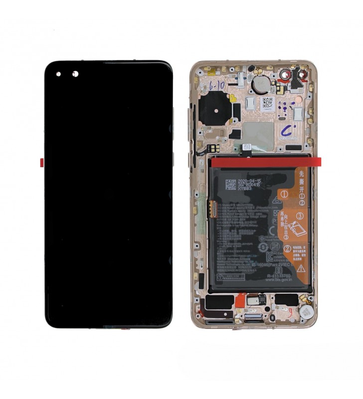 Pantalla Lcd Huawei P40 2020 ANA-LNX9 Marco Dorado con Batería 02353MFV Service Pack