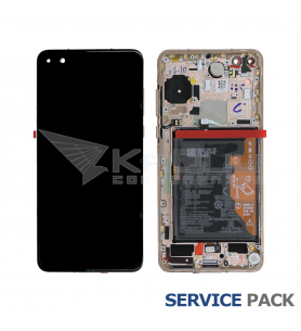 Pantalla Lcd Huawei P40 2020 ANA-LNX9 Marco Dorado con Batería 02353MFV Service Pack