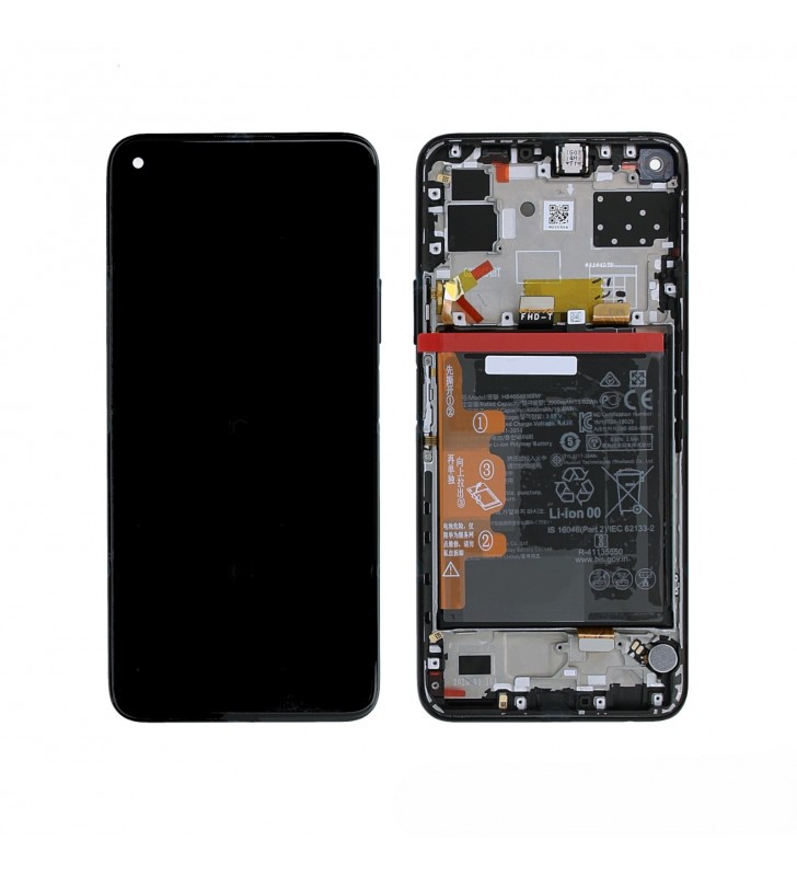 Pantalla Lcd Huawei P40 Lite 5G CDY-NX9A Marco Negro con Batería 02353SUN Service Pack