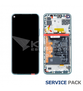 Pantalla Lcd Huawei P40 Lite 5G CDY-NX9A Marco Verde con Batería 02353SUP Service Pack