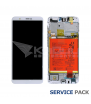 Pantalla Lcd Huawei P Smart FIG-L31 Marco Blanco con Batería 02351SVE Service Pack