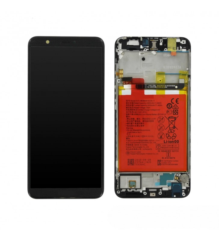 Pantalla Lcd Huawei P Smart FIG-L31 Marco Negro con Batería 02351SVJ Service Pack