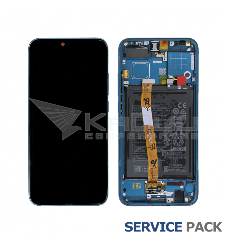 Pantalla Lcd Huawei Honor 10 COL-AL29 Marco Verde con Batería 02351YDB Service Pack