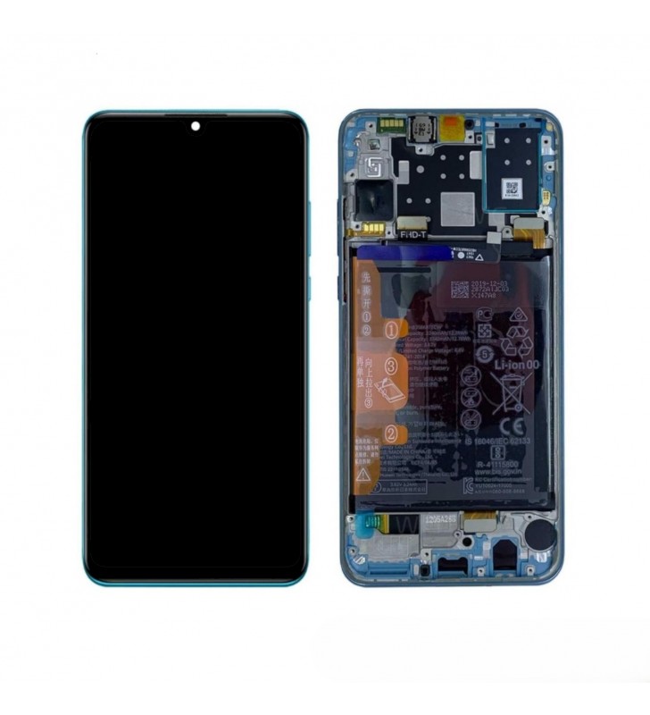 Pantalla Lcd Huawei P30 Lite MAR-LX1B MAR-L21BX New Edition 48mpx Marco Azul con Batería 02353FQE 02353DQS Service Pack
