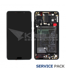Pantalla Lcd Huawei Mate 10 ALP-L09 Marco Negro con Batería 02351QAH Service Pack