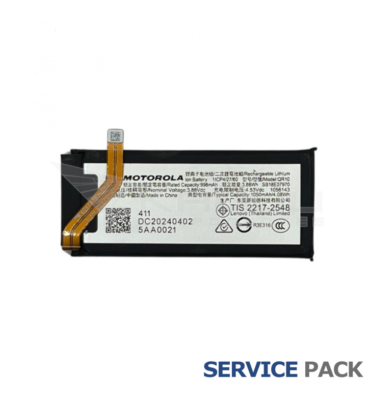 Batería Secundaria QR10 Motorola Razr 50 Ultra XT2451 SB18E07970 Service Pack