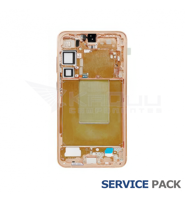 Chasis Marco Intermedio Lcd Samsung Galaxy S24 Plus SM-S926B Naranja GH82-33413G Service Pack