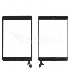 Cristal Táctil Digitalizador Ic Y Botón para Ipad Mini A1432 A1454, Mini 2 A1489 A1490 Negro