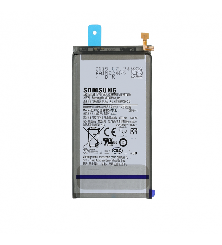 Batería EB-BG975ABU Samsung Galaxy S10 Plus G975F GH82-18827A Service Pack