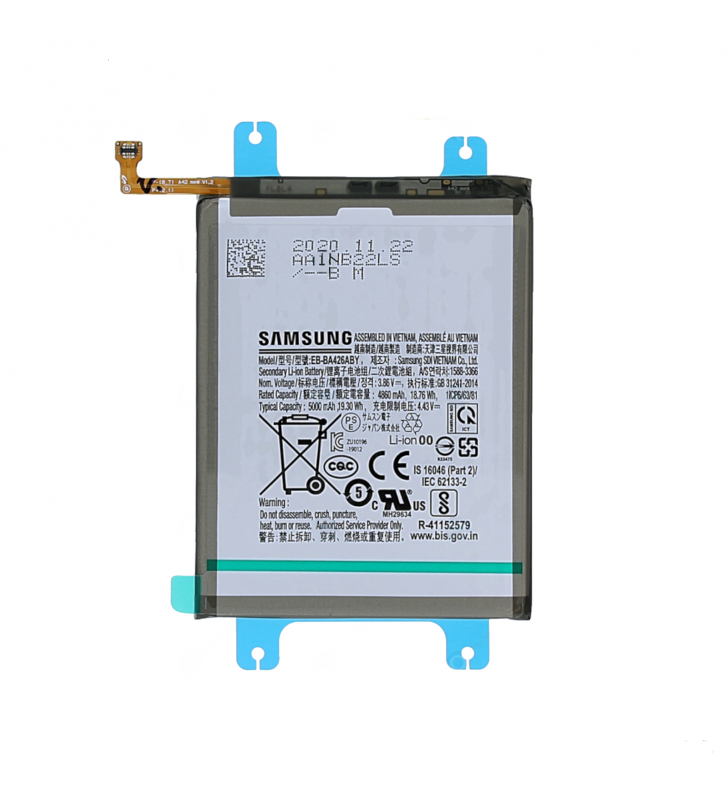 Batería EB-BA426ABY Samsung Galaxy A32 5G A326B, A32 4G A325F, A42 5G A426B, A72 A725F, A72 5G A726B GH82-24377A Service Pack