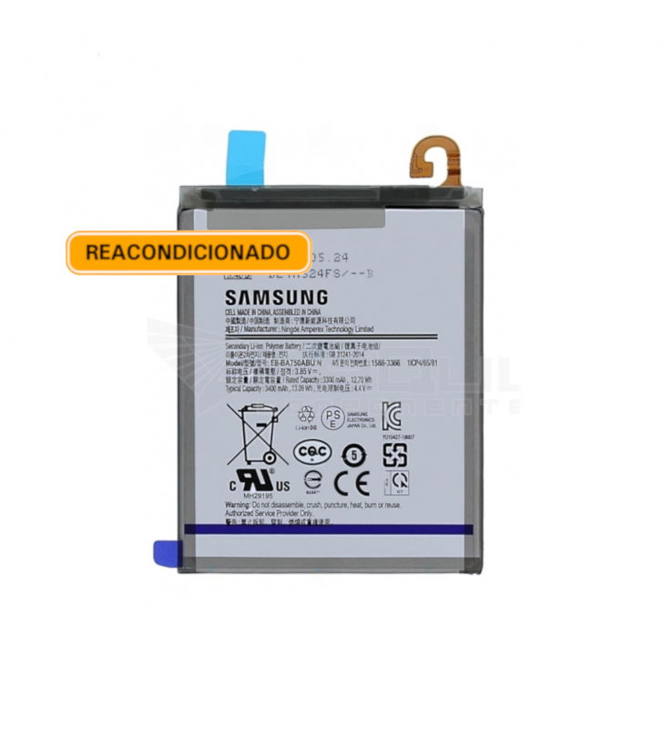 Bateria EB-BA750ABU Samsung Galaxy A10 A105F, A7 2018 A750F GH82-18689A Service Pack Reacondicionada