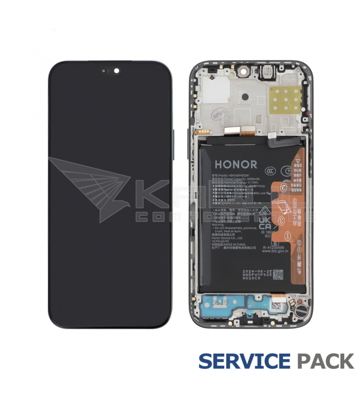 Pantalla Lcd Honor 200 Lite Marco Negro con Batería 0235ALPR Service Pack