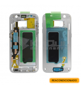Chasis o Marco Lcd Samsung Galaxy S7 G930F Plata Usado