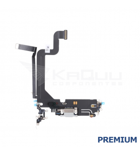 Flex Conector Carga iPhone 14 Pro Max Blanco A2894 A2651 Premium