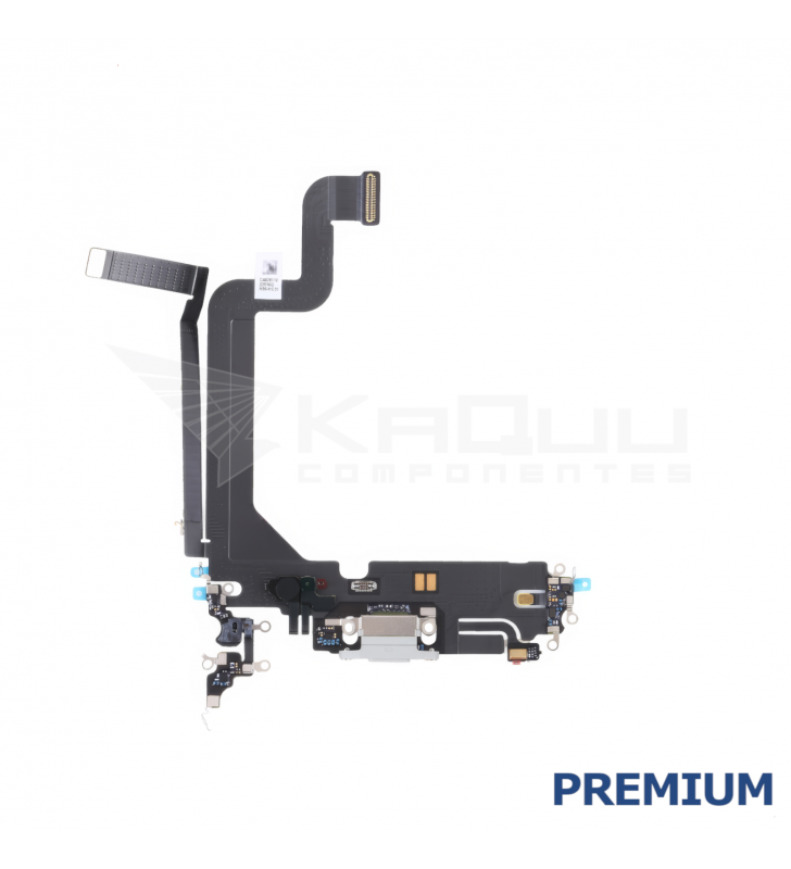 Flex Conector Carga iPhone 14 Pro Max Blanco A2894 A2651 Premium