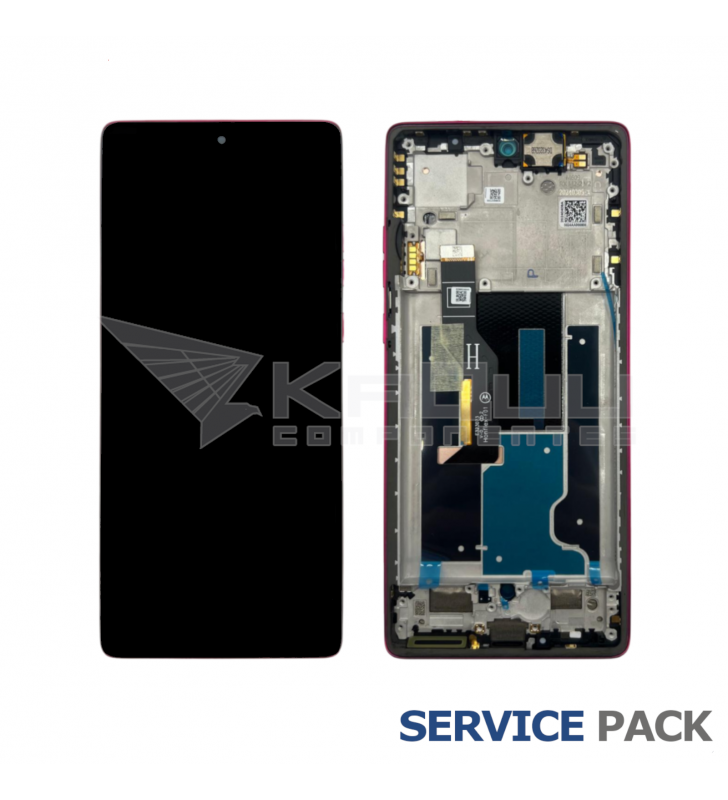 Pantalla Lcd Motorola Edge 50 Fusion PB300000IN Marco Rosa 5D68C24360 5D68C24345 5D68C24634 Service Pack
