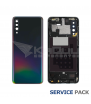 Tapa Bateria Back Cover para Samsung Galaxy A50 A505F Negro Service Pack Usado