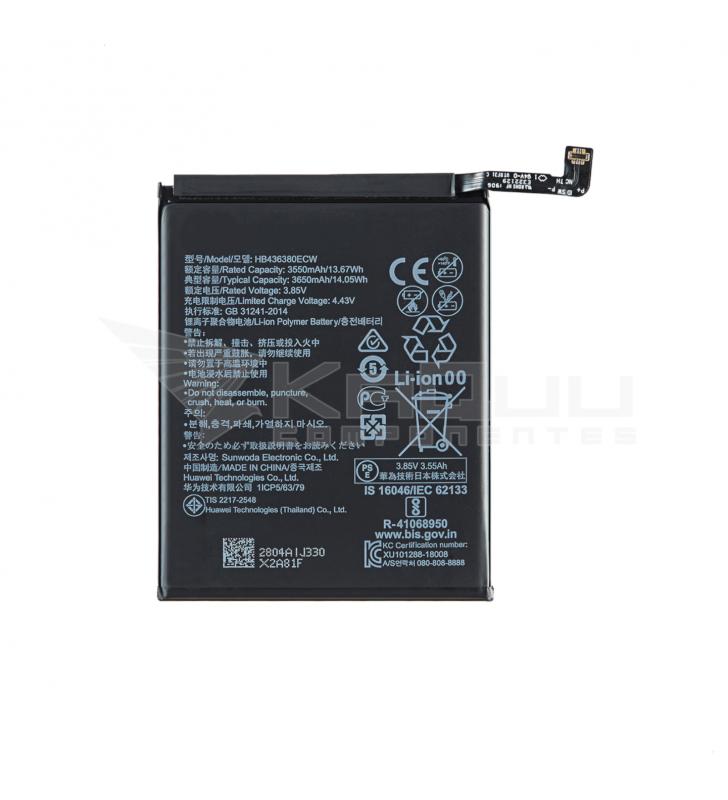 Batería HB436380ECW Huawei P30 ELE-L09 ELE-L29 Service Pack Reacondicionado