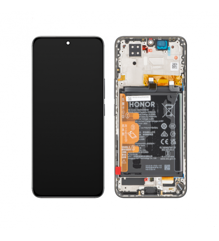 Pantalla Lcd Honor 200 ELI-AN00 Marco Negro con Batería 0235AKHV Service Pack