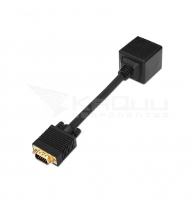 Duplicador Asiens SVGA A113-0080 VGA Macho - 2x VGA Hembra 20cm